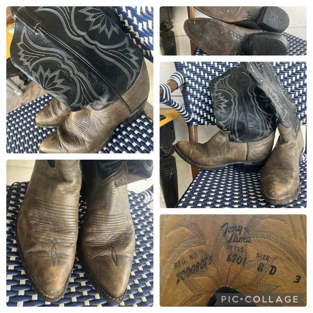 Vintage leather Tony Lama men’s 8D